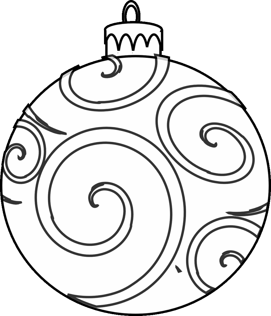 Free Printable Christmas Bauble Colouring Pages Christmas Ornament 