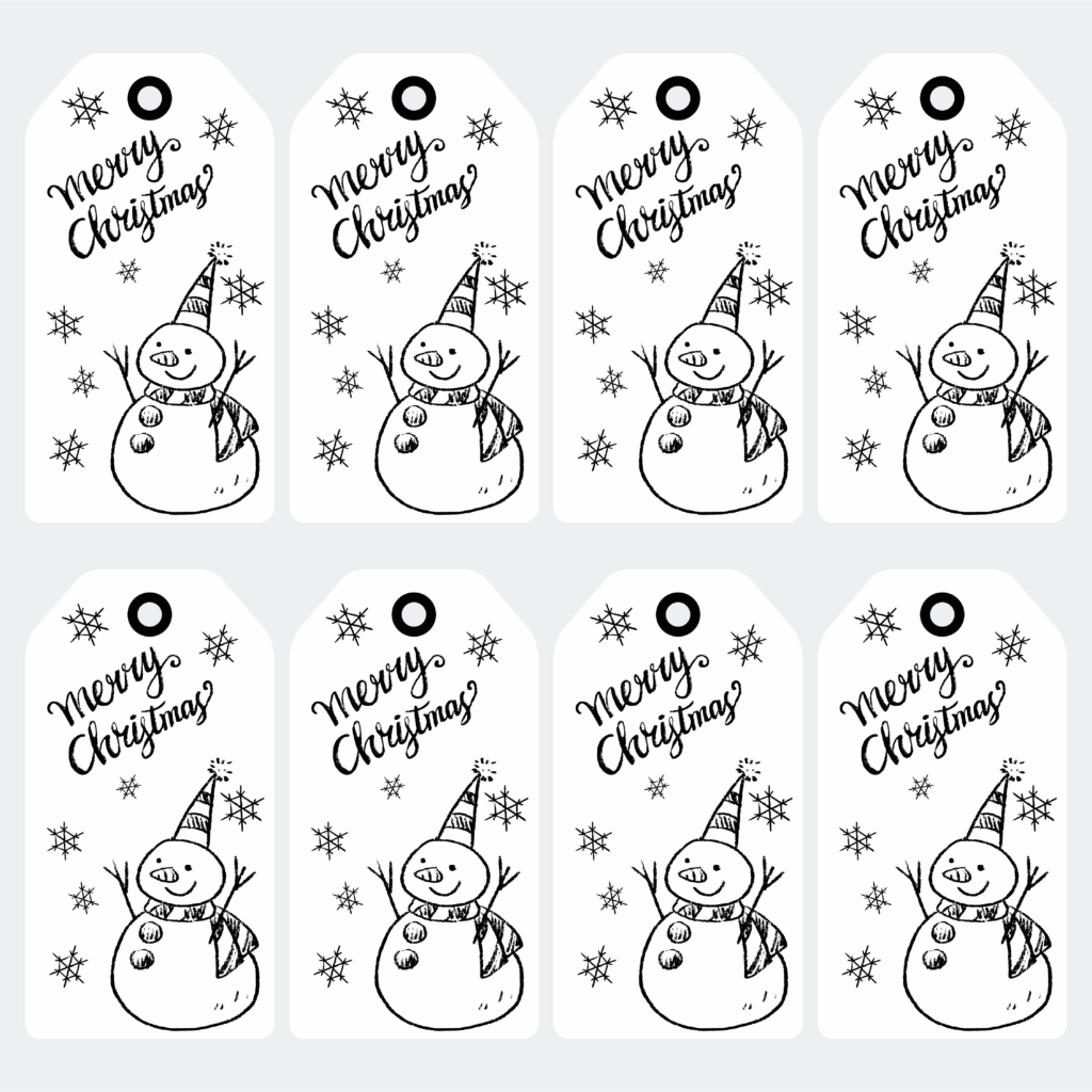 Free Printable Christmas Gift Tags Black And White Free Templates 2024