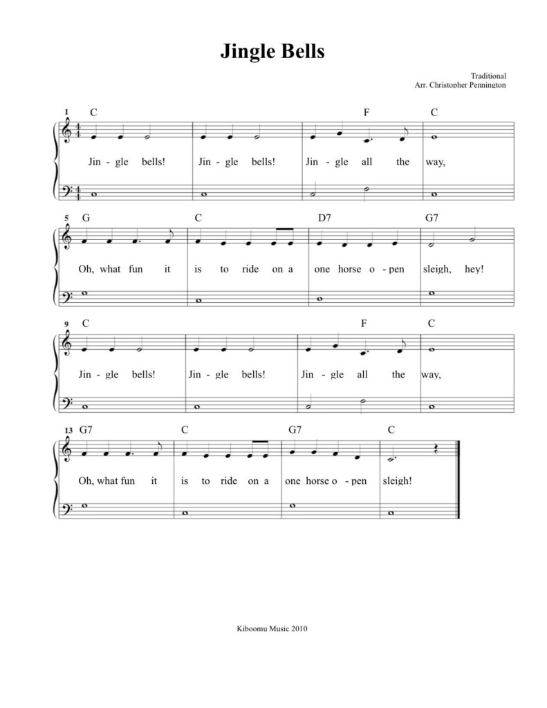Free Printable Christmas Piano Sheet Music
