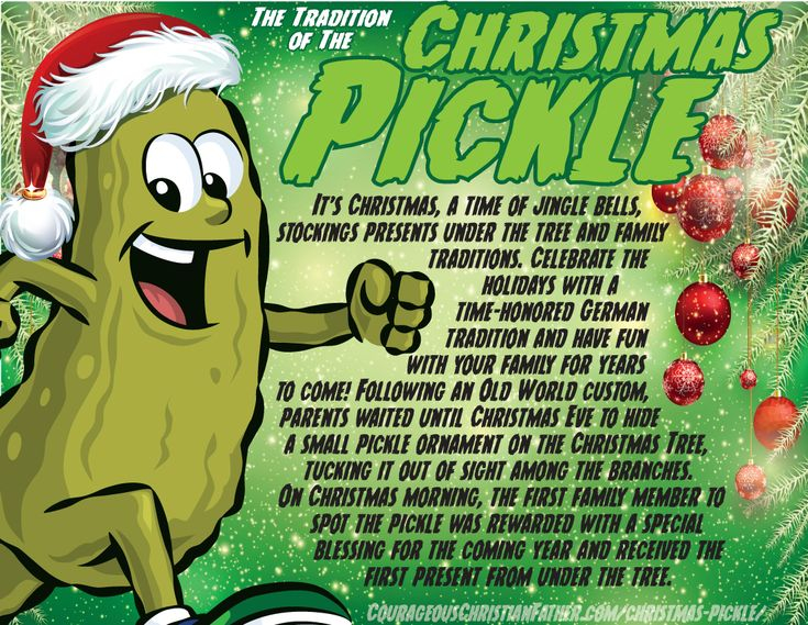 Free Printable Christmas Pickle Poem Printable