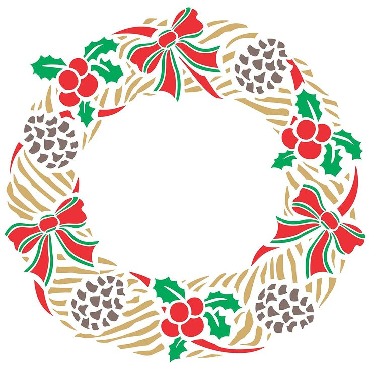 Free Printable Christmas Wreath Template Christmas Wreath Crafts Are 