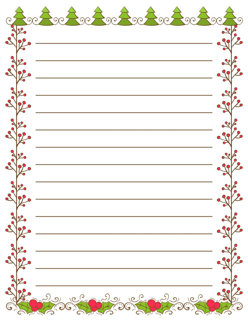 Free Printable Christmas Writing Paper