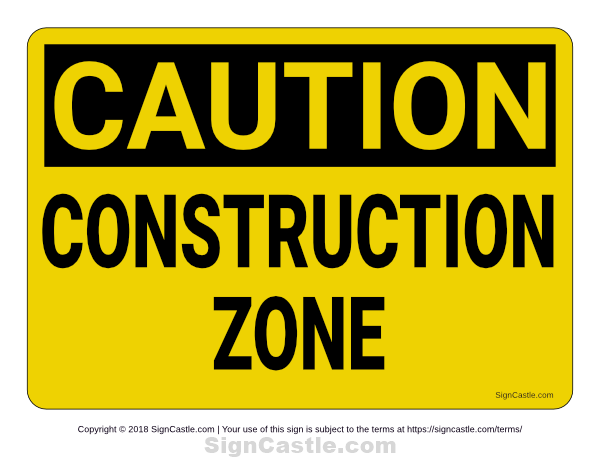 Free Printable Construction Signs
