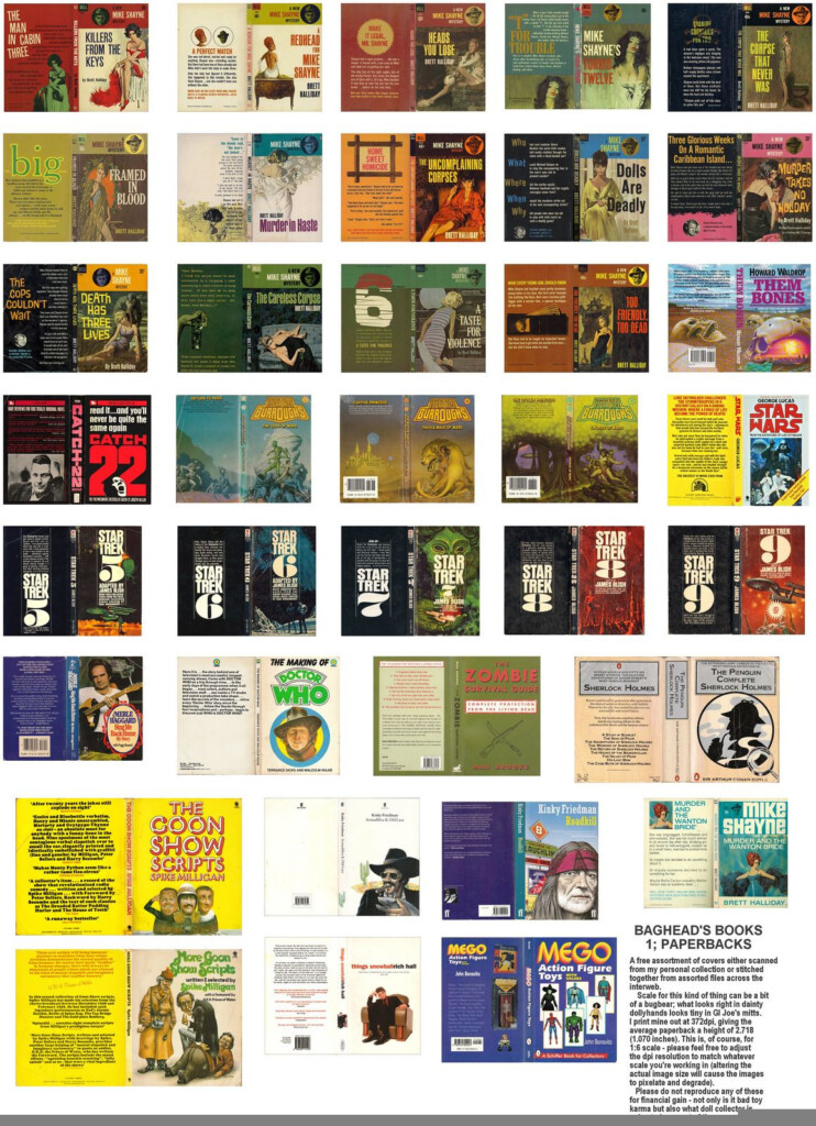 Free Printable Dollhouse Books Book Covers Printable Dollhouse Furniture