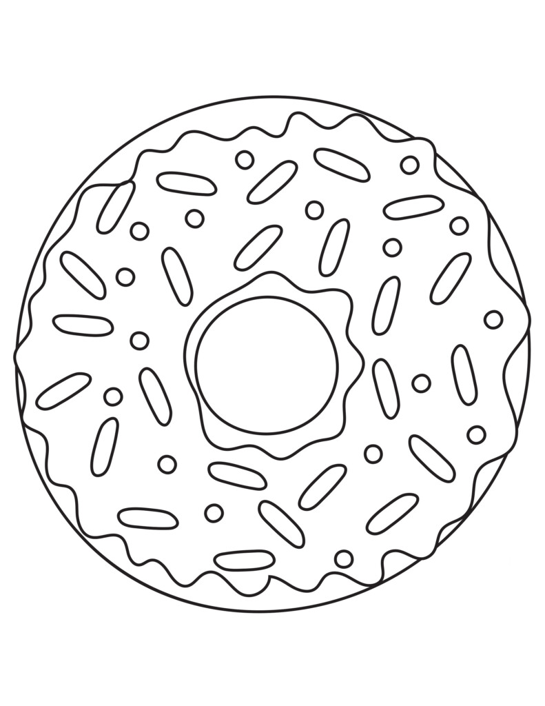 Free Printable Donut Coloring Page Free Printable Templates