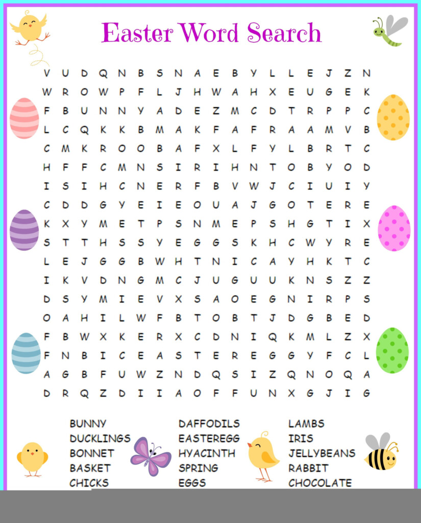 Free Printable Easter Puzzles For Adults Fanny Printable