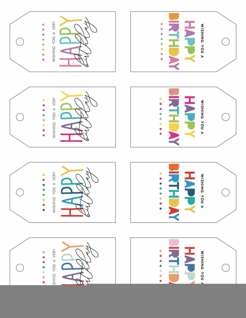 Free Printable Editable Girls Birthday Gift Tags Svg File FREE Printables