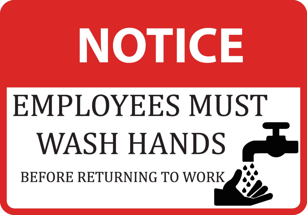 Free Printable Employees Must Wash Hands Sign