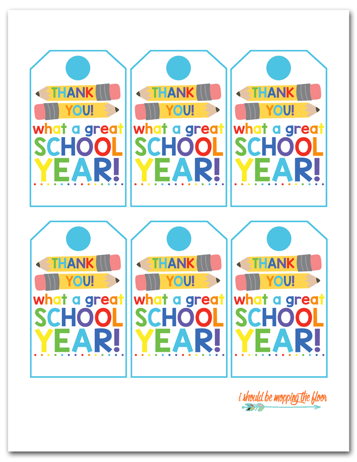 Free Printable End Of Year Teacher Gift Tags Web Cut Out The Tag s 