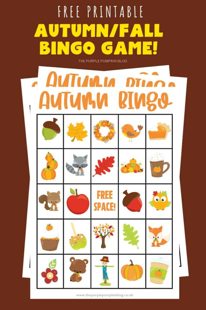 Free Printable Fall Bingo Cards