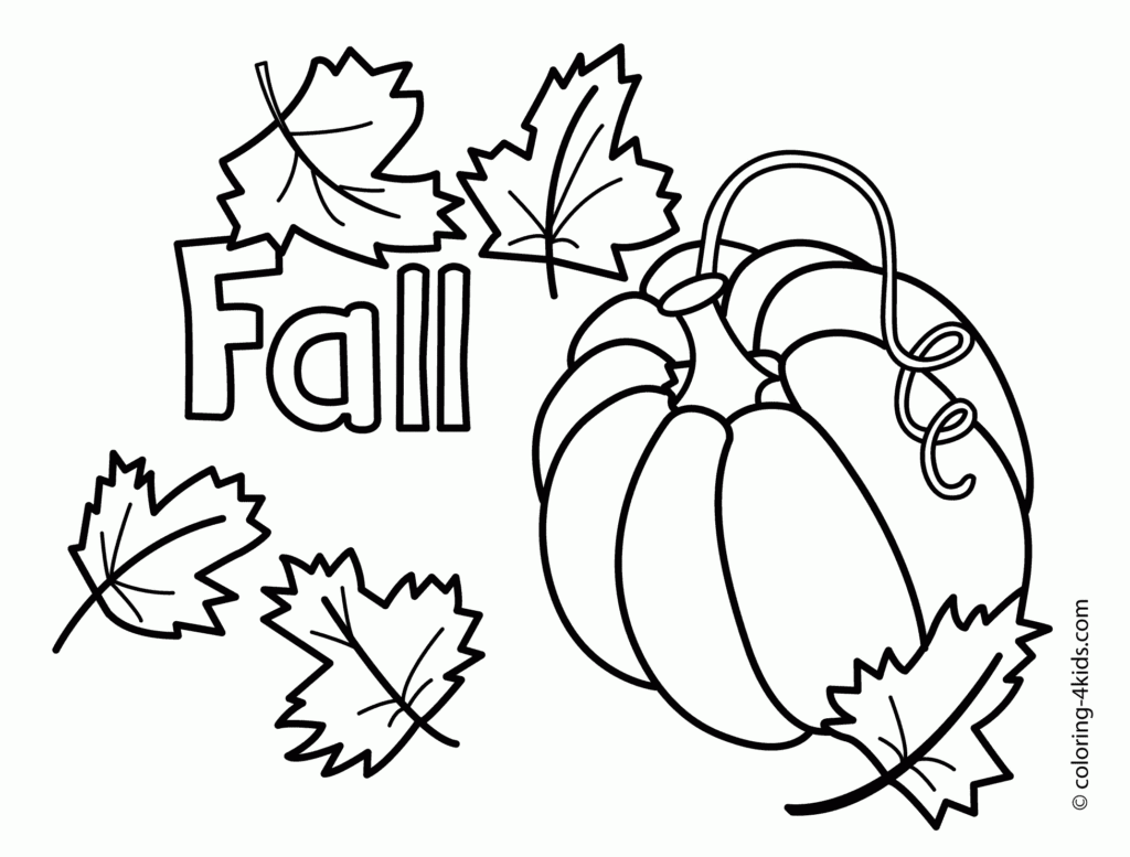 Free Printable Fall Coloring Pages For Toddlers