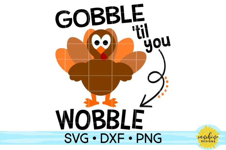 Free Printable Gobble Til You Wobble Thanksgiving Fall Wall Art 