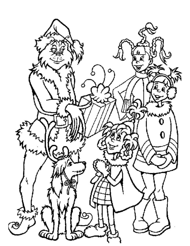 Free Printable Grinch Coloring Pages For Kids