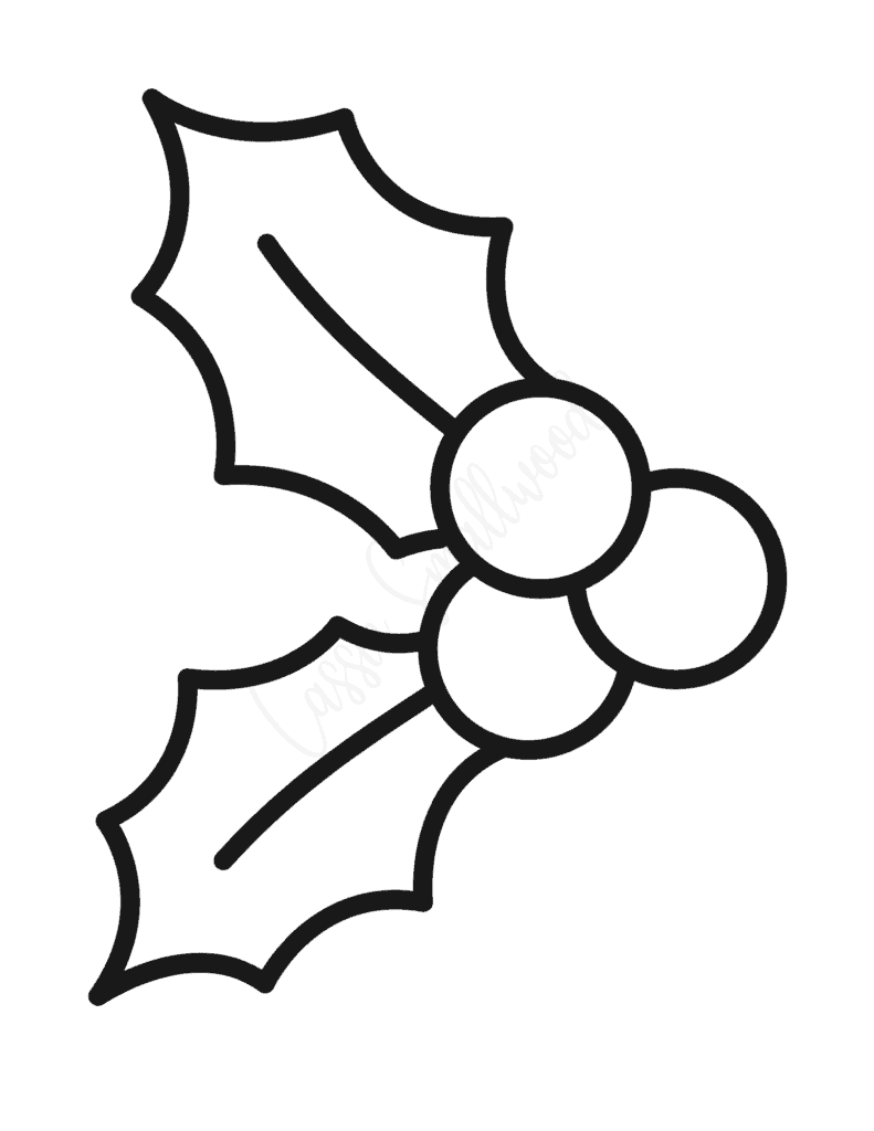 Free Printable Holly Leaf Template Printable Templates Protal