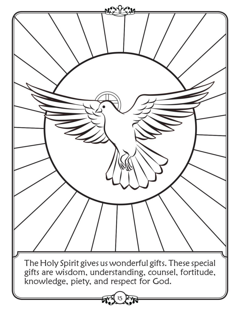 Free Printable Holy Spirit Coloring Pages Educational Printable 