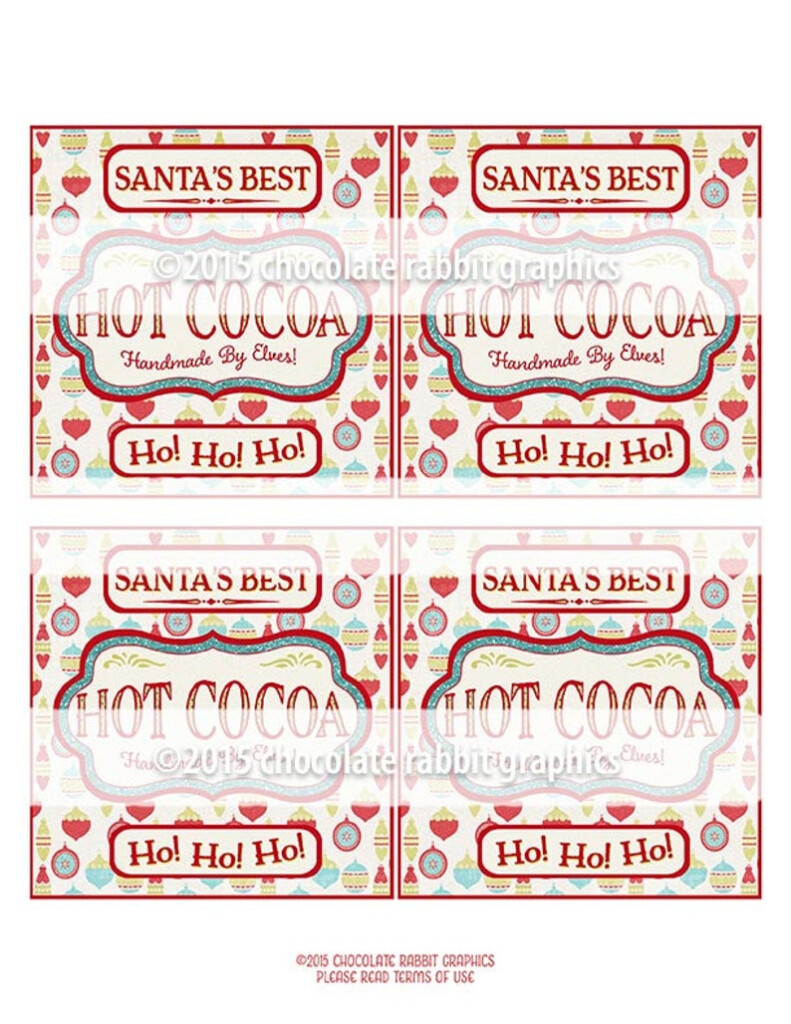 Free Printable Hot Cocoa Labels Printable Online