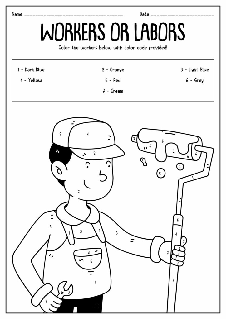 Free Printable Labor Day Worksheets For Kindergarten Children Will 