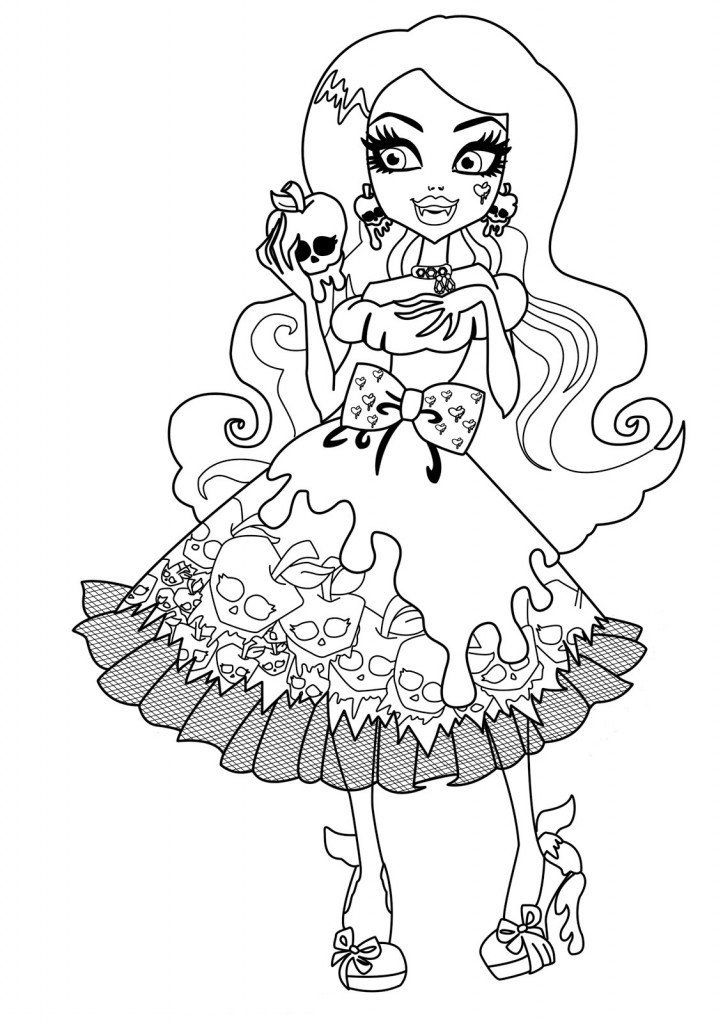 Free Printable Monster High Coloring Pages For Kids