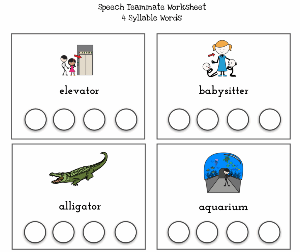 Free Printable Multisyllabic Words Worksheets