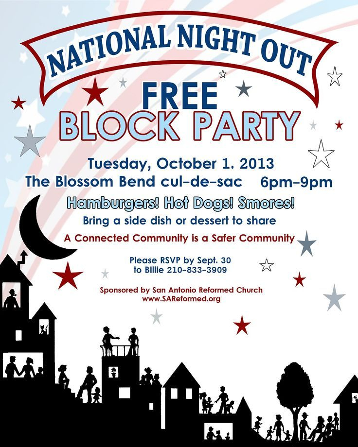 Free Printable National Night Out Flyer Template Printable And 