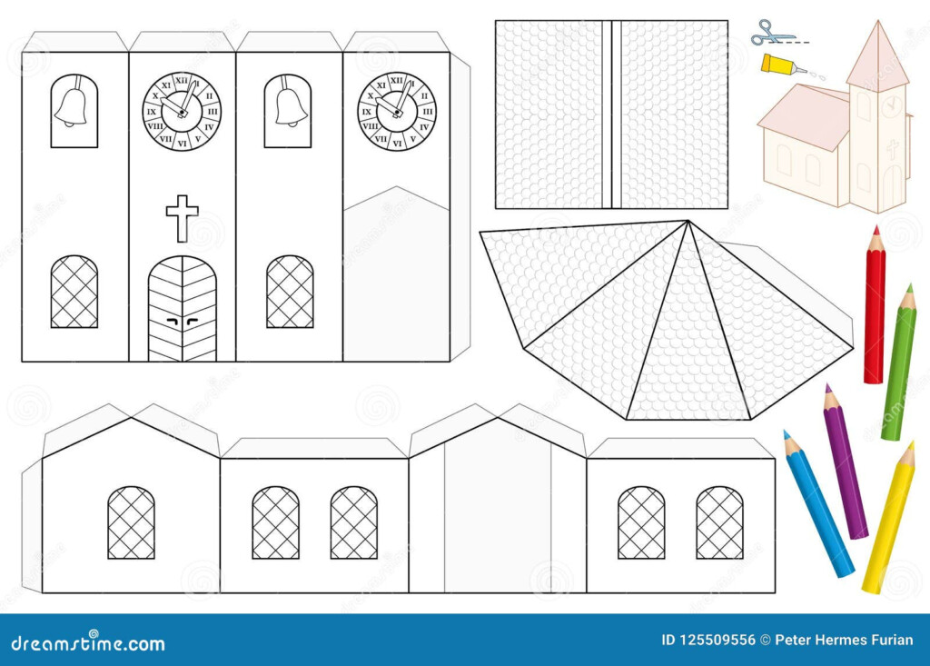 Free Printable Paper Church Template Get What You Need