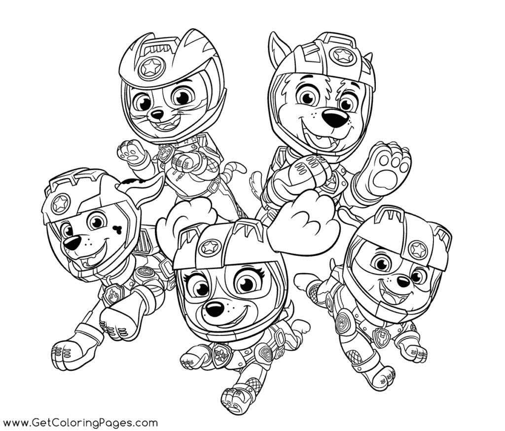 Free Printable Paw Patrol Mighty Pups Coloring Page Free Printable