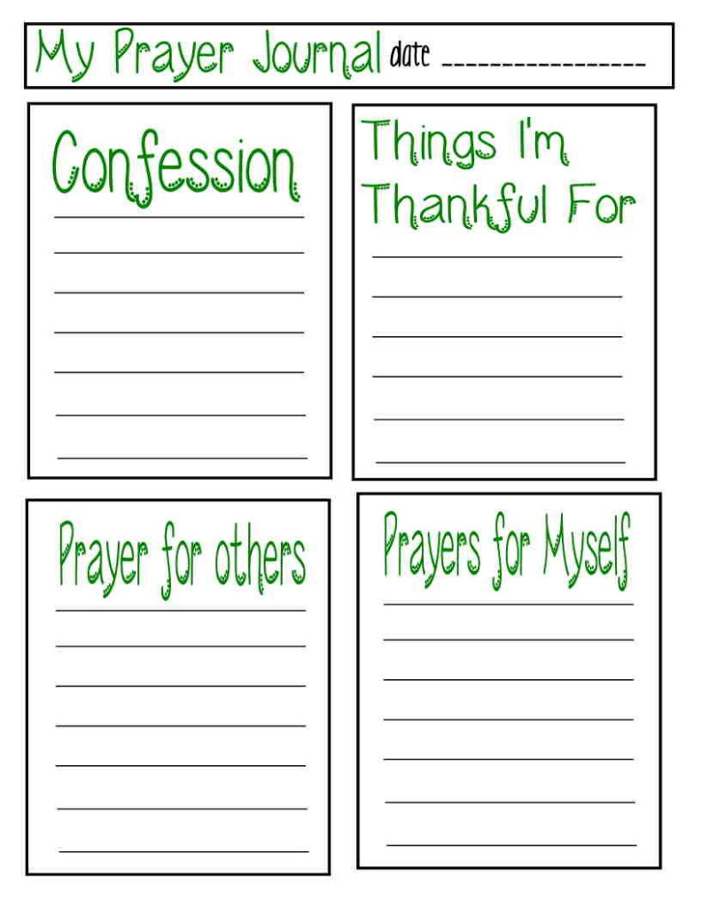 Free Printable Prayer Journal