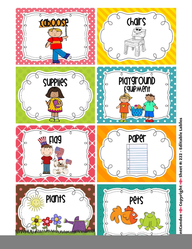 Free Printable Preschool Classroom Helper Labels Fanny Printable