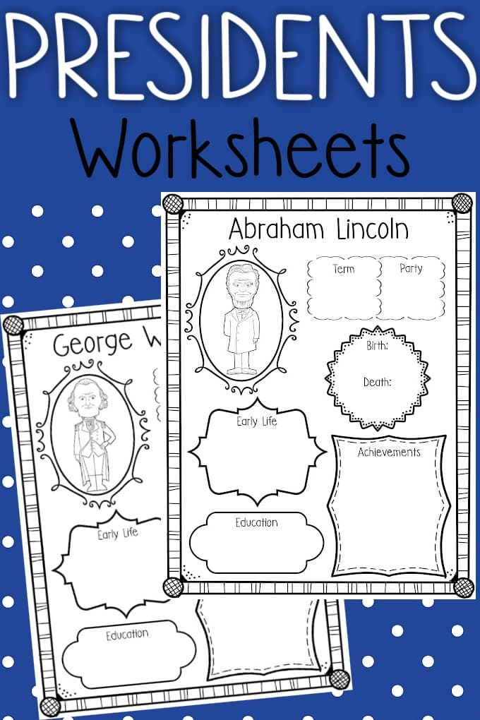 Free Printable Presidents Worksheets For Kids Learn The Lives And 