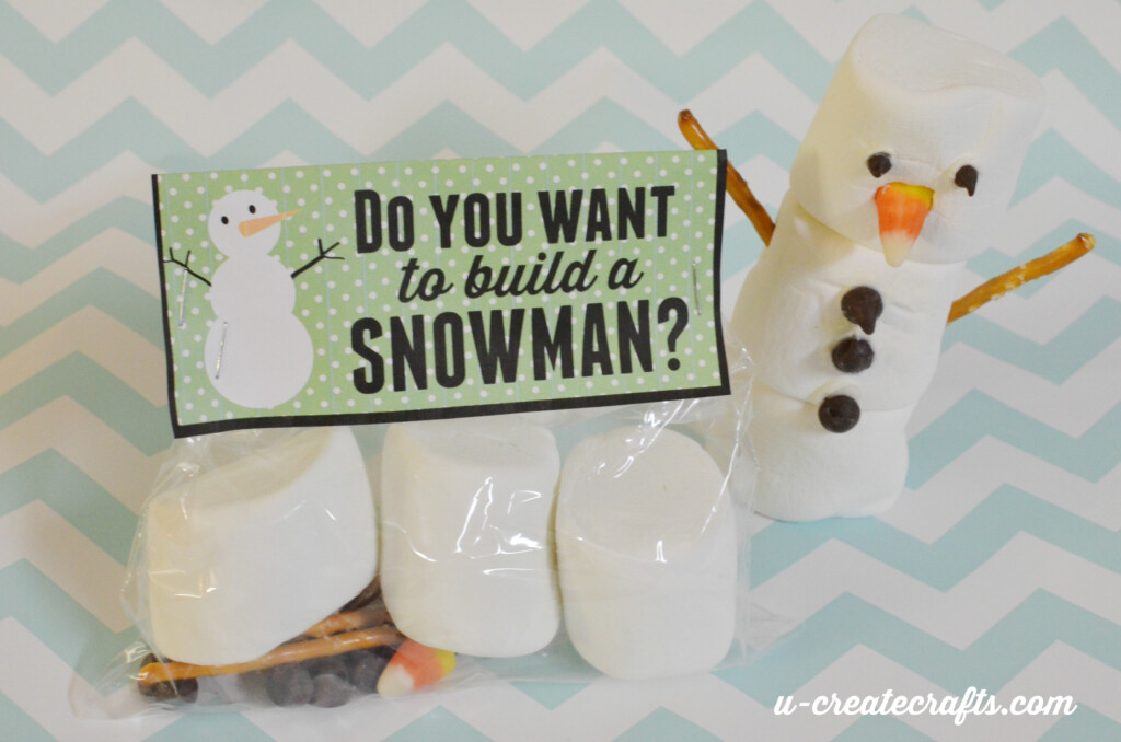 Free Printable quot Do You Want To Build A Snowman quot Craft Kits