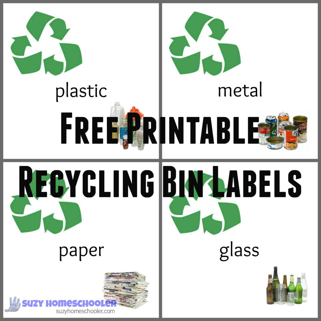 Free Printable Recycling Signs For Bins