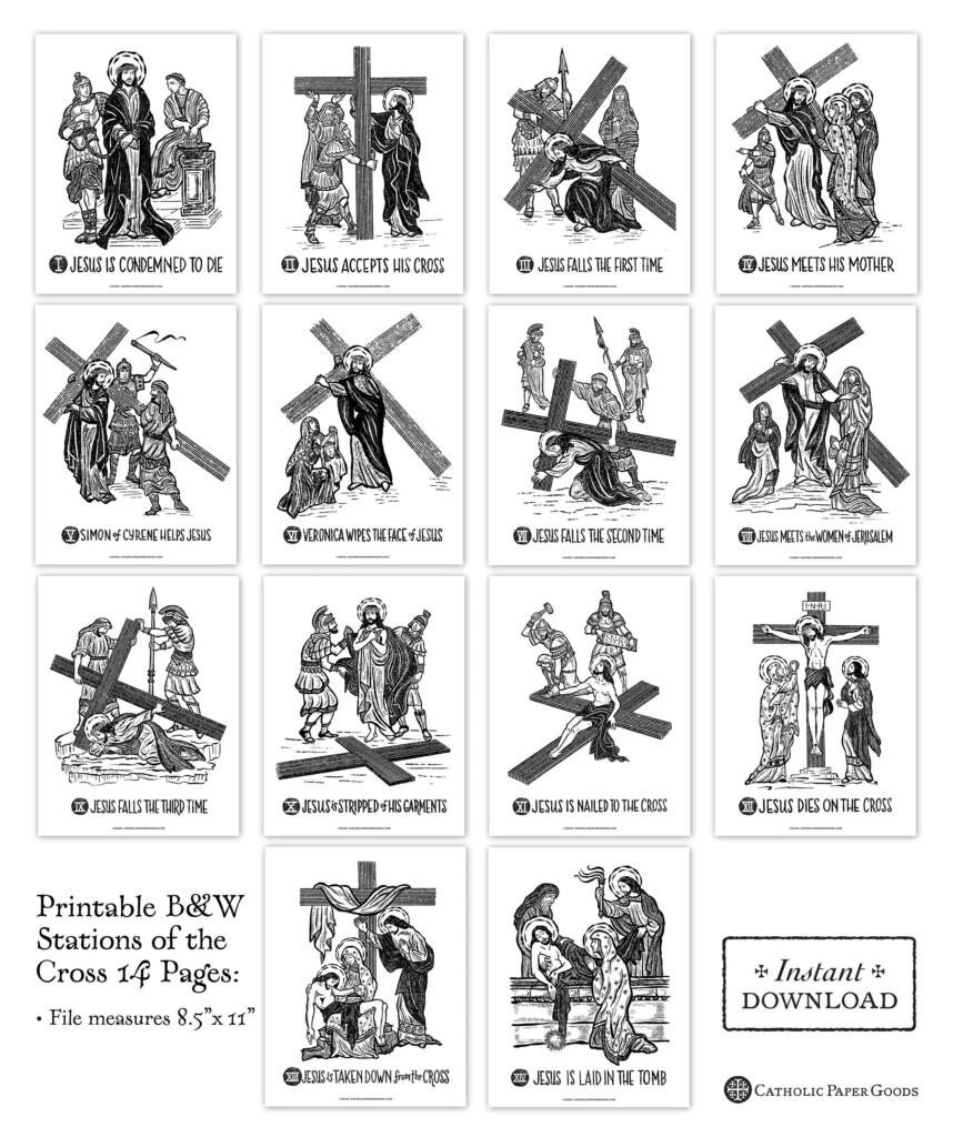 Free Printable Stations Of The Cross Printable Templates