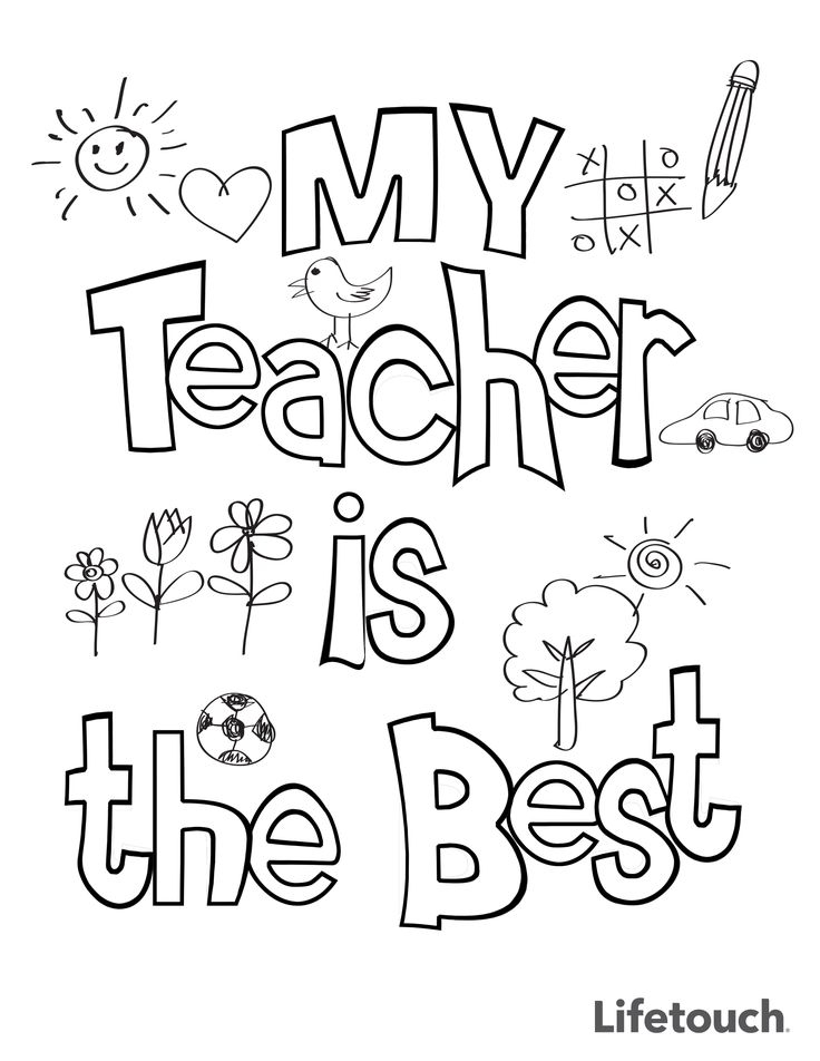 Free Printable Teacher Appreciation Coloring Pages Printable 