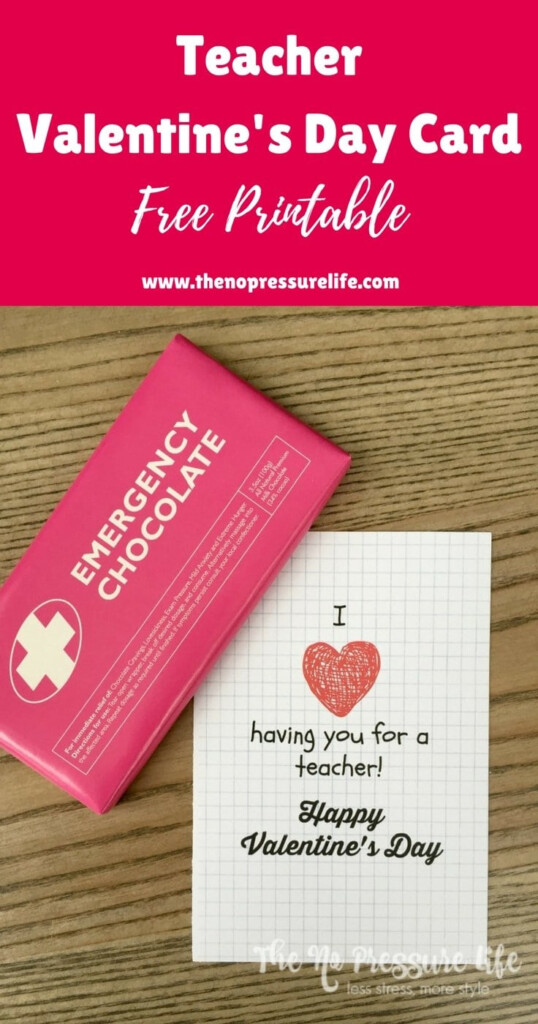 Free Printable Teacher Valentines Day Cards Printable Templates Your 