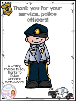Free Printable Thank You Cards For Police Officer