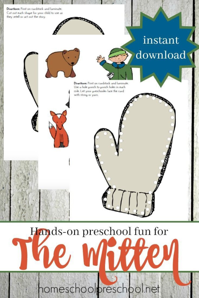 Free Printable The Mitten Story Printable