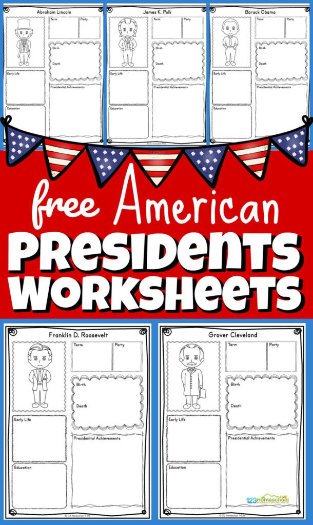 Free Printable Us Presidents Worksheets