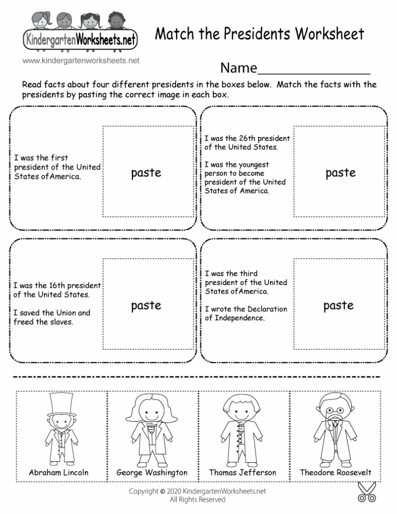 Free Printable Us Presidents Worksheets
