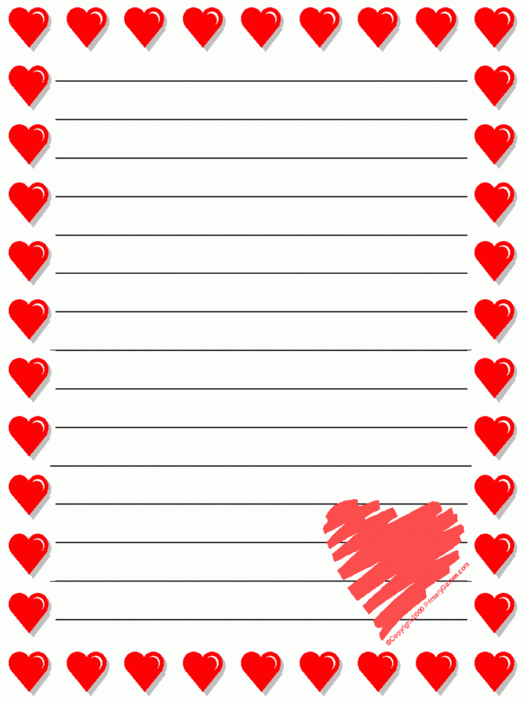 Free Printable Valentine 39 s Day Stationery