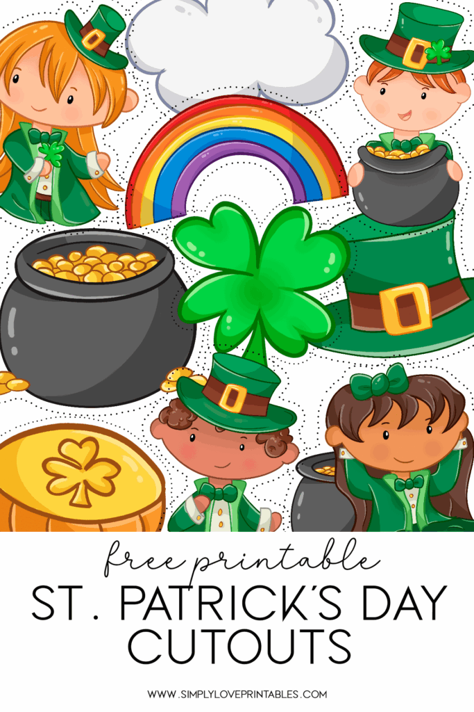 Free St Patrick 39 s Day Printable Cutouts Simply Love Printables