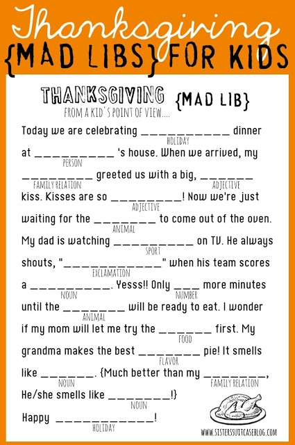 FREE Thanksgiving Mad Libs Printable 24 7 Moms