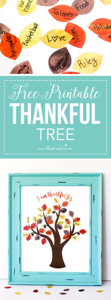 FREE Thanksgiving Printable Thankful Tree I Heart Nap Time