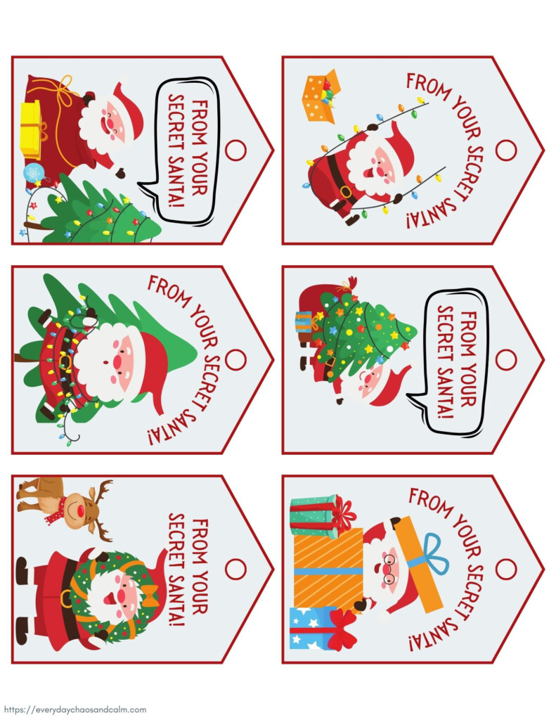 Funny Secret Santa Labels Free Printable Printable Free Templates