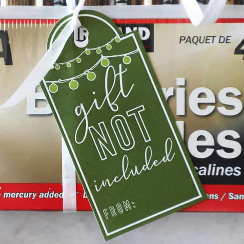 Gift Not Included Printable Free Printable Templates