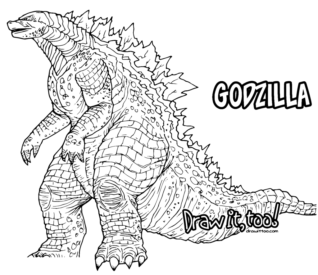 Godzilla Coloring Page