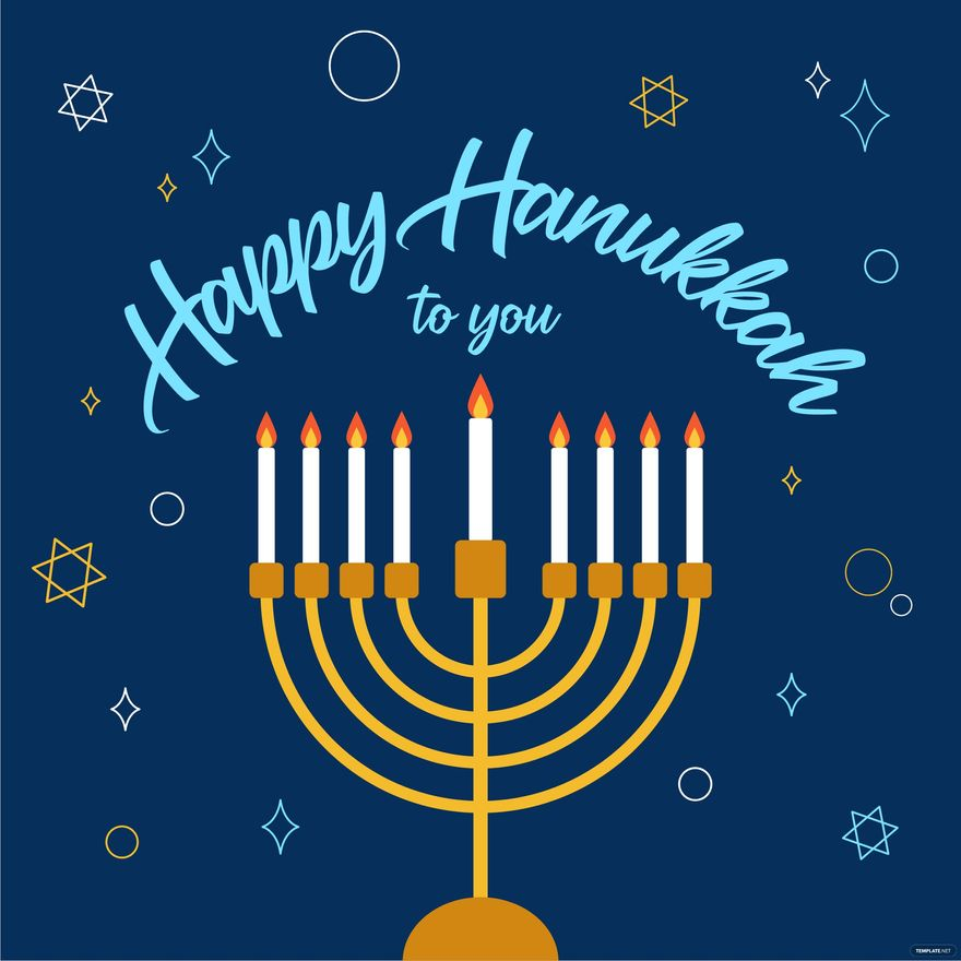 Hanukkah Card Template