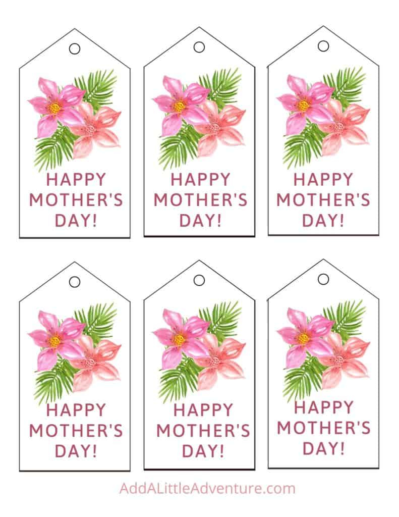 Happy Mothers Day Printable Gift Tags