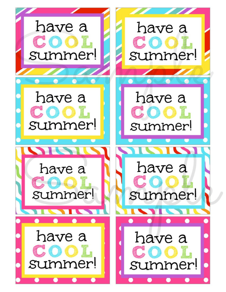 Have A Cool Summer Free Printable
