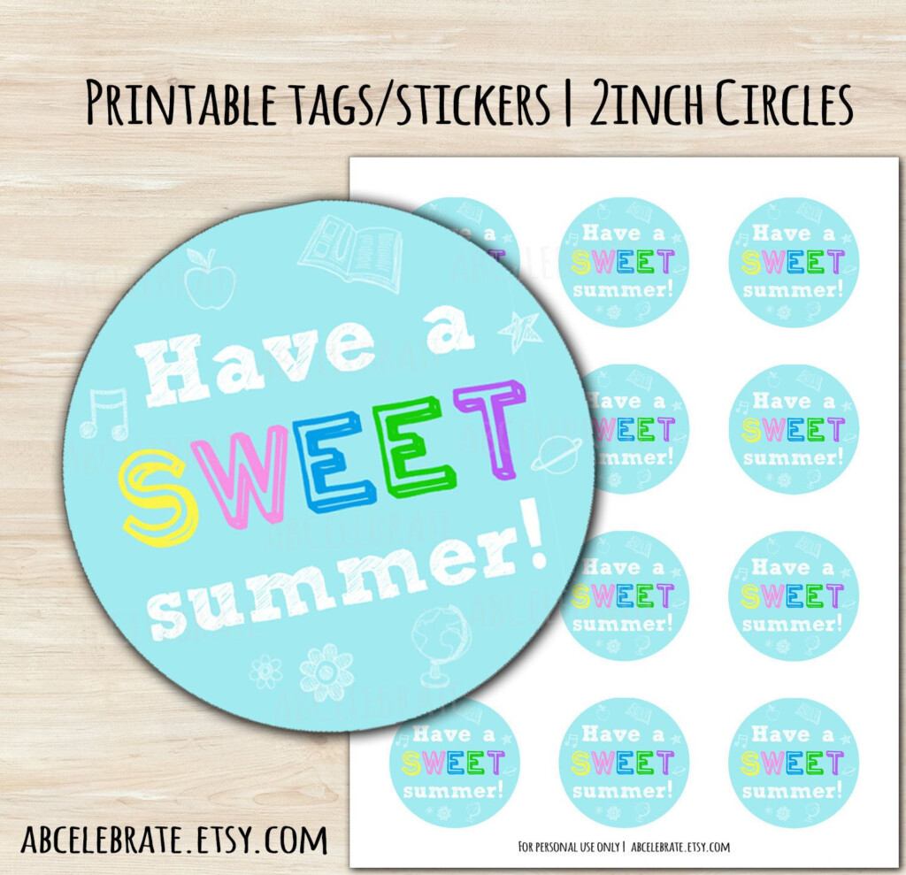 Have A Sweet Summer Free Printable Tag Printable Word Searches