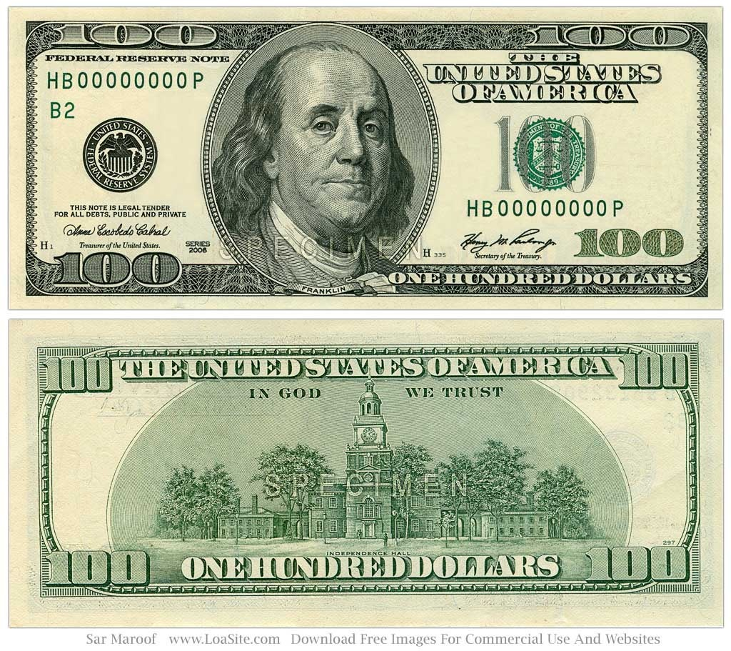 Hundred Dollar Bill Printable